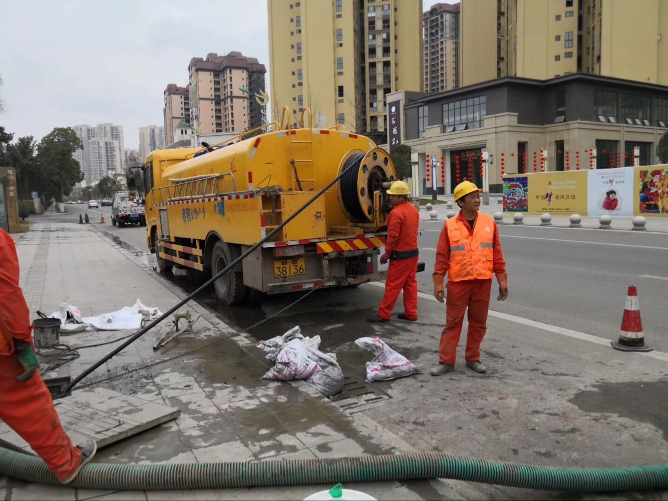 雨湖排污管道清淤-管道清洗